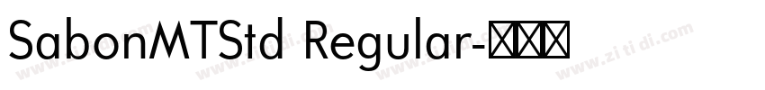 SabonMTStd Regular字体转换